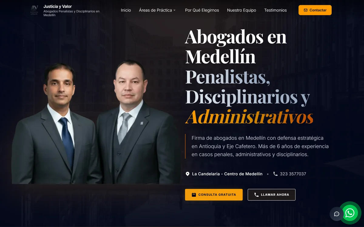 Justicia y Valor — proyecto desarrollado por INTEGRADAV
